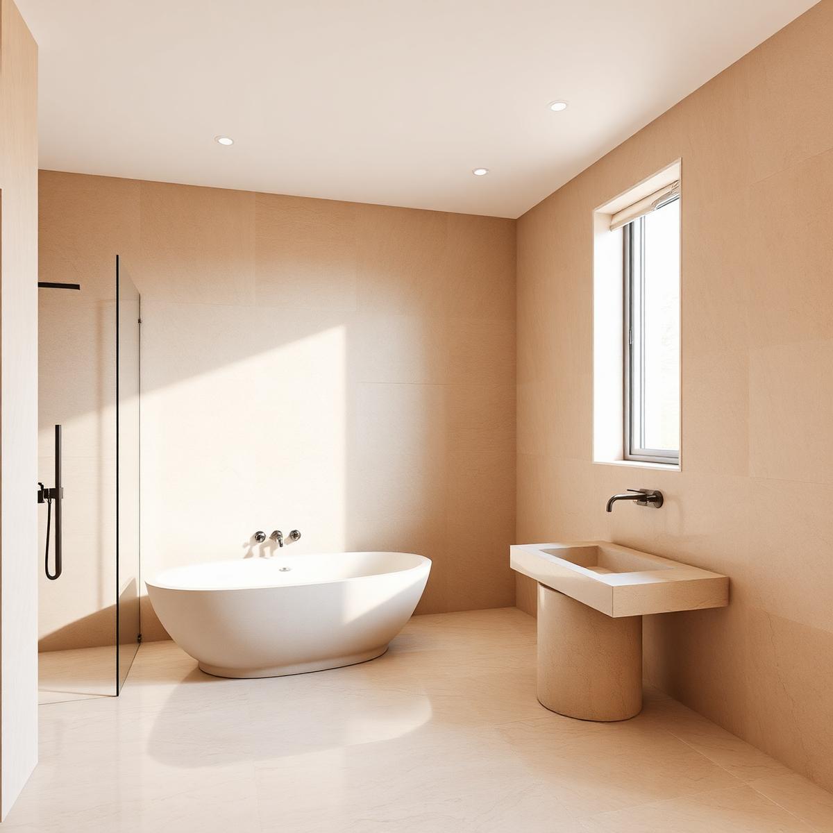 Bathroom tile installation