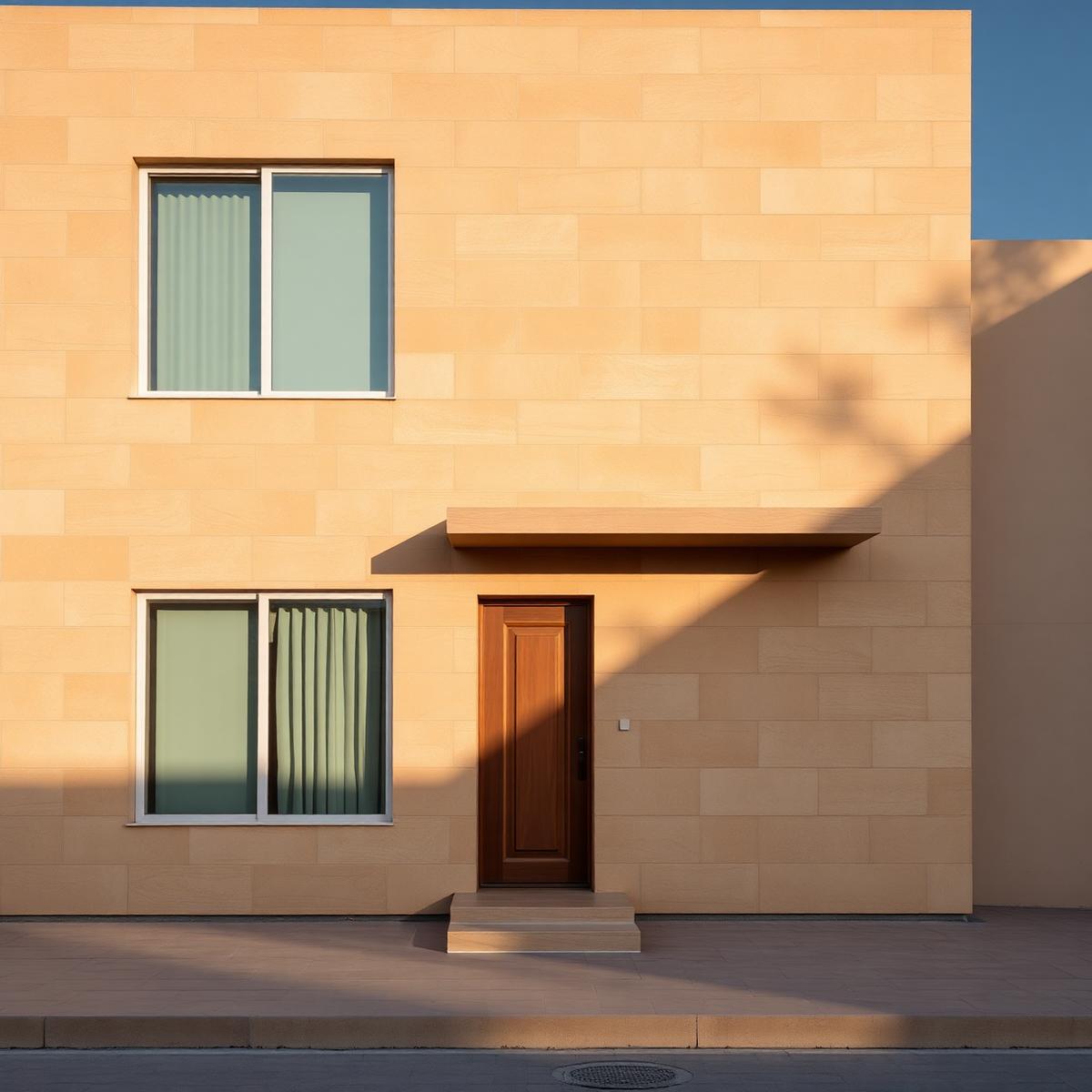 Facade tile installation