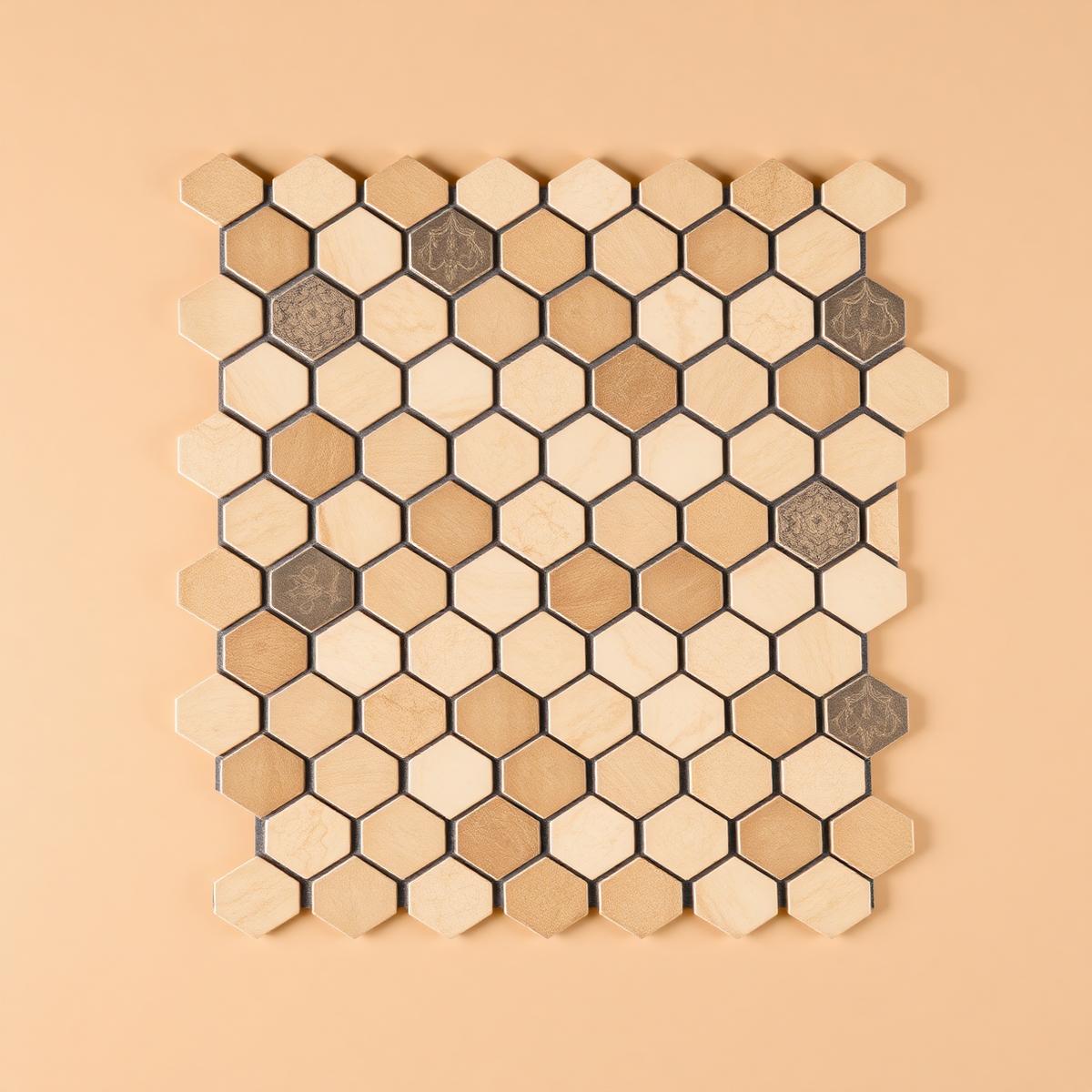Hijaz Hex Mosaic flat texture